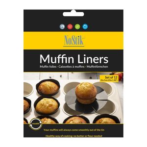 NoStik Reusable Muffin Liners 500mm (Pack of 12) - DP539 - 1