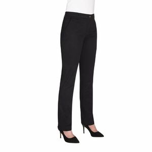 Brook Taverner Womens Houston Slim Leg Chinos Black Size 14 - BA083-14 - 1