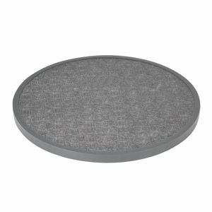 Bolero Fibre Glass Round Table Top Brushed Black 580mm - DL489 - 1