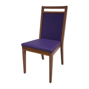 Bolero Bespoke Bia B Stacking Chair in Blue/Walnut - HS442 - 1