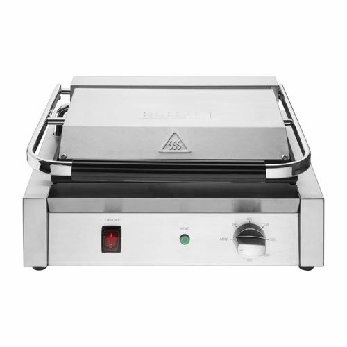 Buffalo Bistro Large Ribbed Contact Grill - CU602 - 3