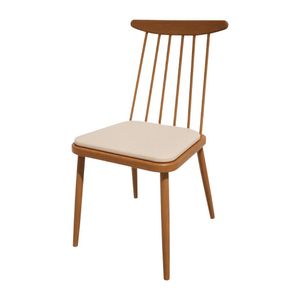 Bolero Bespoke Frank Side Chair Cream/Oak - HS451 - 1