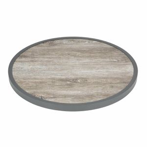 Bolero Fibre Glass Round Table Top Wood Effect 580mm - DL486 - 1
