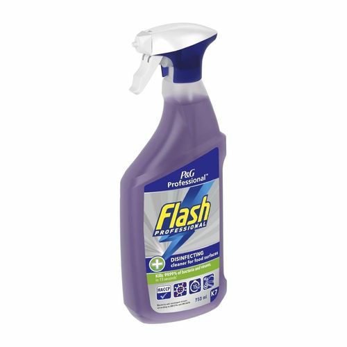 Flash Professional Disinfecting Cleaning Spray for Food Surfaces 750ml (Pack of 6) - DX563 - 3