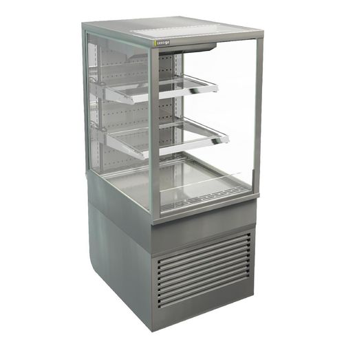 Cossiga Tower BTG Open Front Freestanding Multideck Display Fridge w/Hinged Stainless Rear Door 600mm - HT509 - 1