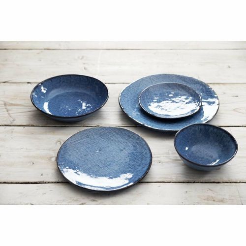 Olympia Denim Blue Coupe Plates 230mm (Pack of 6) - FU221 - 4