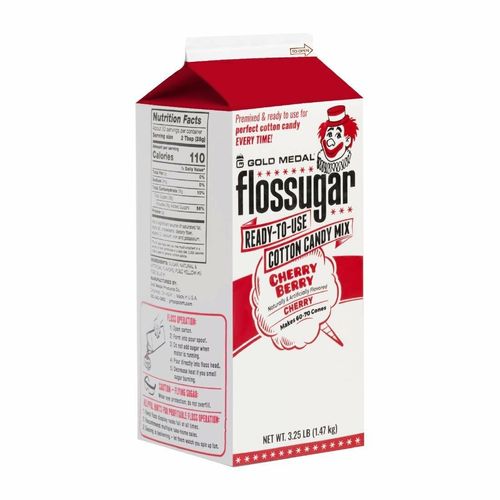 Flossugar Cherry Ready to Use Cotton Candy Mix 1.47kg - HS992 - 2