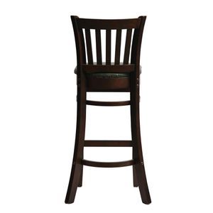 Manhattan Bar Chair in Dark Walnut with Bison Cedar Seat - HX852 - 3
