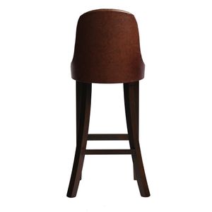 Kilsby Bar Chair in Dark Walnut with Bison Espresso Seat - HX894 - 3