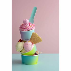 Vegware Single Scoop Ice Cream Pot Tutti Frutti 4oz (Pack of 1000) - HX483 - 3