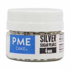 PME Silver Sugar Pearls 4mm - HU232 - 1