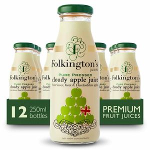 Folkington's Juices Apple Glass Bottle 250ml (Pack of 12) - FU462 - 3