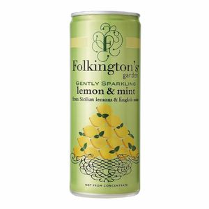 Folkington's Sparkling Drinks Lemon & Mint Can 250ml (Pack of 12) - FU470 - 1