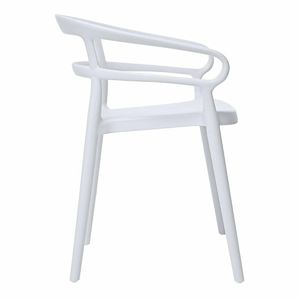 Bolero Mateo Caf? Chairs White (Pack of 2) - DX979 - 3