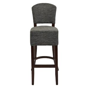 Hanoi Bar Chair in Dark Walnut with Shetland Smoke Seatpad - HP779 - 3