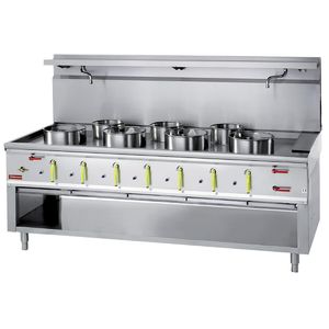 Diamond 7 Burner Wok Stove with Water Curtain - HY193 - 1
