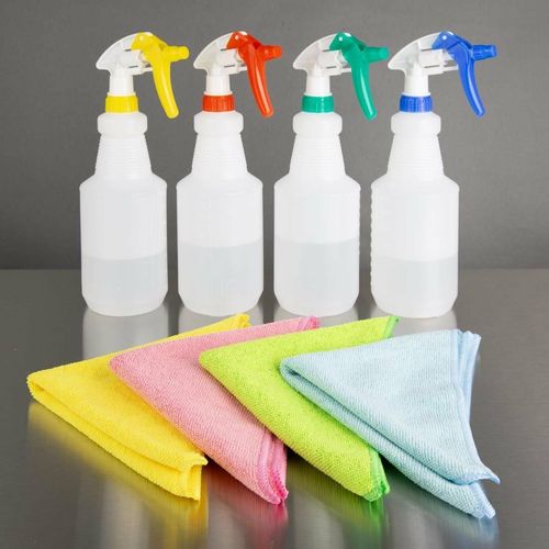 Jantex Microfibre Cloths Green (Pack 5) - HX270 - 5