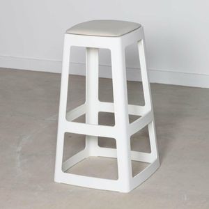 Origin Base High Stool Traffic White 440x440x750mm (Pack of 2) - HX786 - 3