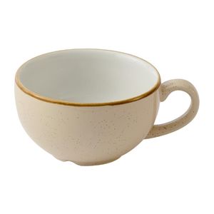 Churchill Stonecast Nutmeg Cream Cafe Cappuccino Cups 236ml (Pack of 12) - HY944 - 1