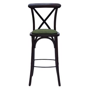 Bristol Bar Chair in Dark Walnut with Shetland Forest Seat - HX877 - 3