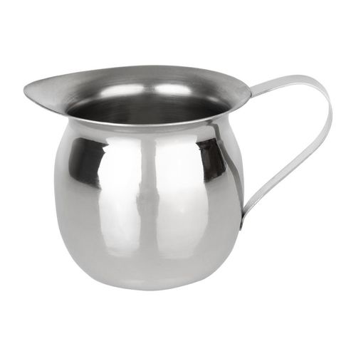 Olympia Mini Milk Jug Stainless Steel Plain 120ml (Pack of 6) - HY118 - 1