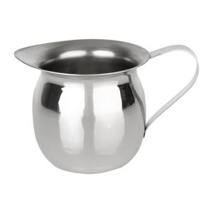 Olympia Mini Milk Jug Stainless Steel Plain 120ml (Pack of 6) - HY118 - 1