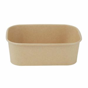 Fiesta Recyclable Rectangular Food Containers 750ml (Pack of 300) - HW622 - 3