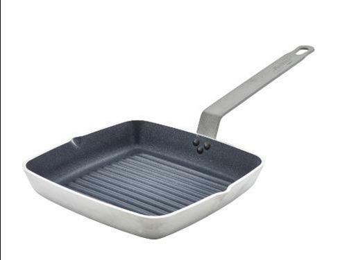 Non Stick Teflon Aluminium Square Ribbed Skillet 24cm - 1