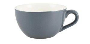 Genware Porcelain Grey Bowl Shaped Cup 17.5cl/ 6oz (Pack of 6) - 1