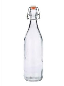 Genware Glass Swing Bottle 1L/ 35oz (Pack of 6) - 1