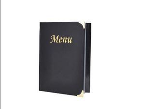 A4 Menu Holder Black 8 Pages - 1