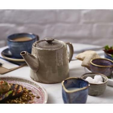Terra Porcelain Grey Teapot 50cl/ 17.6oz (Pack of 6) - 2