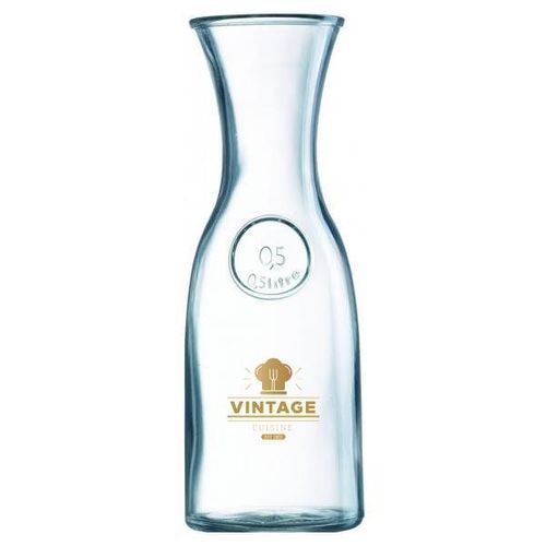 Custom Branded Bystro Glass Decanter Carafe LCE (Half Litre/17.6oz) - 1