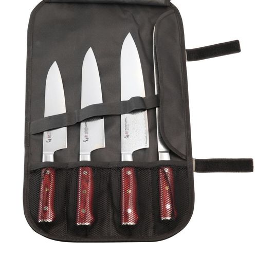 Japanese Knife Company Leather Knife Roll BK - JA637 - 7