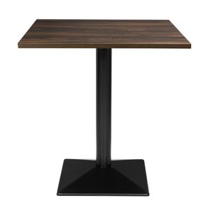 Bolero Complete Table Square Dark Wood Effect 700mm - HW850 - 1