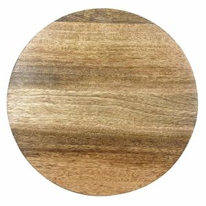 Olympia Round Display Stand Mango Wood with Metal Legs 250x80mm - HY753 - 3