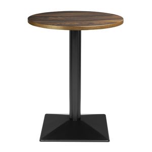 Bolero Complete Table Round Dark Wood Effect 600mm - HW853 - 1