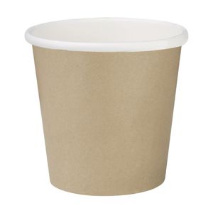 Fiesta Recyclable Hot Cups Single Wall Kraft 6oz (50 Pack) - HT465 - 1