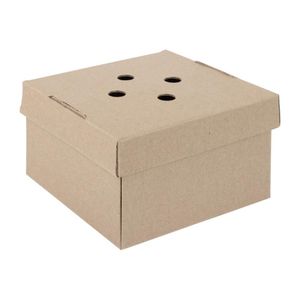 Fiesta Compostable Fold-Out Burger Boxes (100 Pack) - HP942 - 1