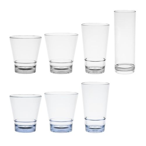 Olympia Kristallon Polycarbonate Stacking Tumblers - Clear 250ml (6 Pack) - HZ080 - 4