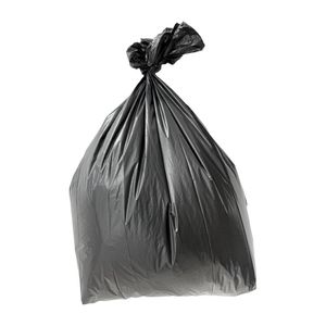 Jantex Medium-Duty Black Bin Bags 70Ltr (200 Pack) - HW694 - 1