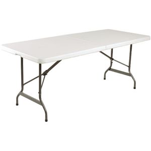 Bolero Rectangular Centre Folding Table 6ft White - LL001 - 1