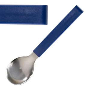 Amefa Select Straight Dessert Spoons Blue (12 Pack) - JD250 - 1