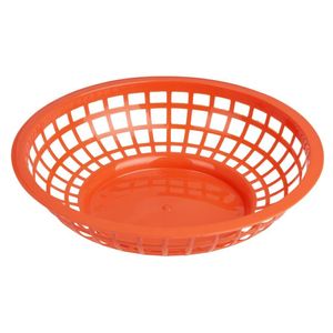 Olympia Kristallon PP Food Basket Round Red 200x50mm (6 Pack) - JE890 - 1