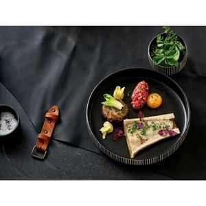 Playground Nara Black & White Deep Plates 240mm (6 Pack) - JE535 - 1