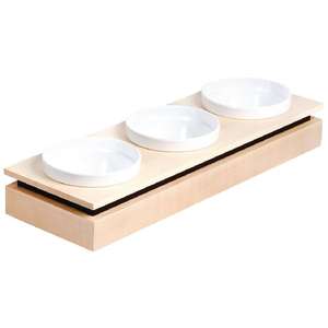 APS Frames Maple Wood Rectangular Small Bowl Base - Each - GC915 - 1