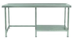 Parry Stainless Steel Table With Part Undershelf - TABHR24700 - 1