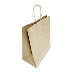 Fiesta Recyclable Twist Handle Brown Paper Bags Large (250 Pack) - HY766 - 1
