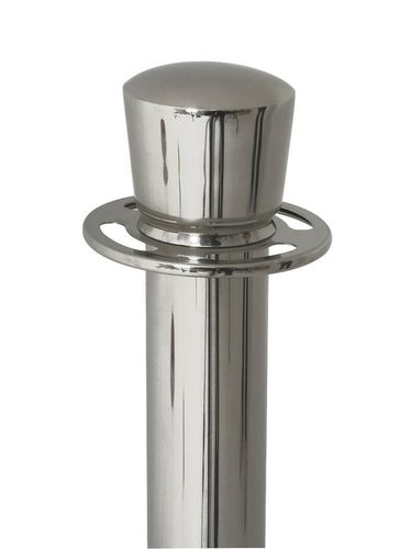 Genware Stainless Steel Barrier Post (Pack of 2) - BP-RPE - 2