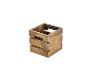 Genware Acacia Wood Box/ Riser 12cm - RSR-W1212 - 1